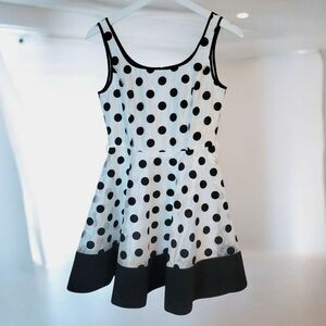 Polka Dot Dress Black and White